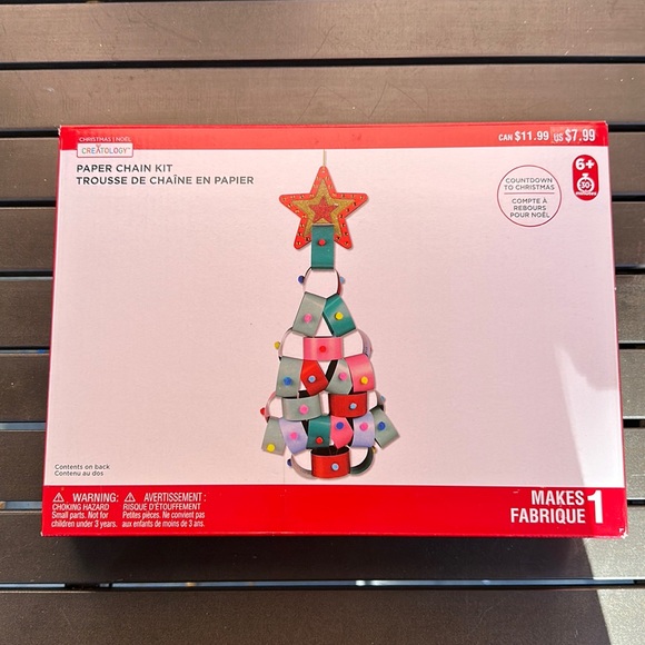 Christmas Tree Paper Chain Kids Craft Kit - Picture 1 of 2